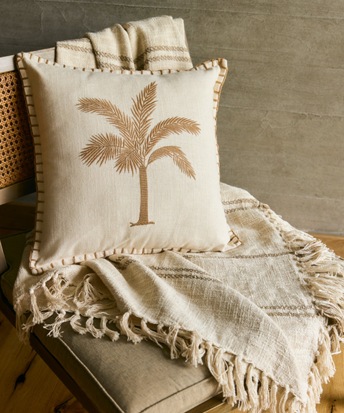 Cojín Funda Lavable Palmera