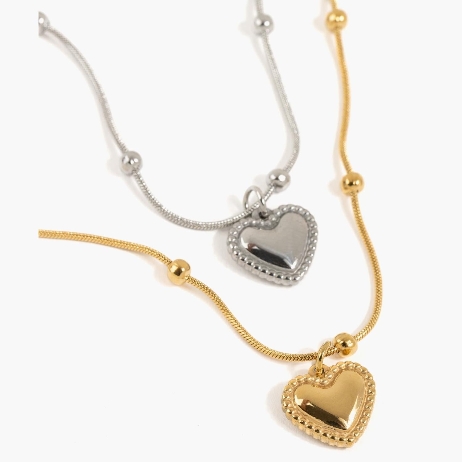 Collar Acero Inoxidable Corazón