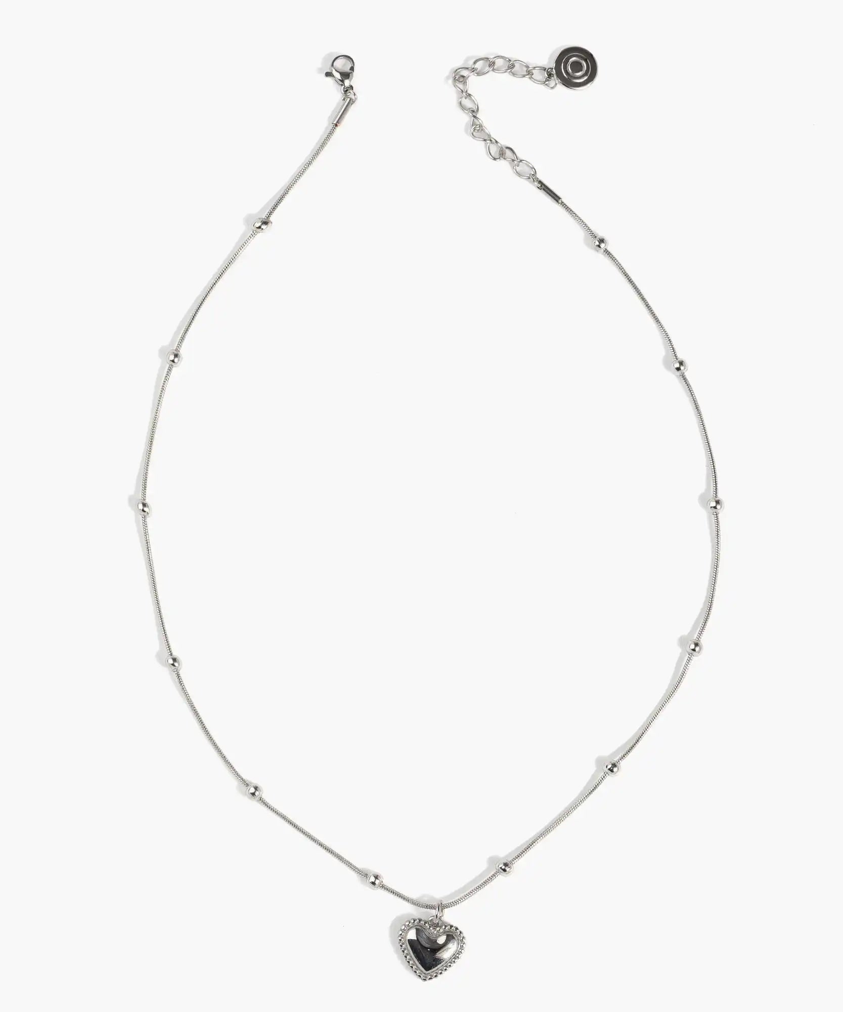 Collar Acero Inoxidable Corazón