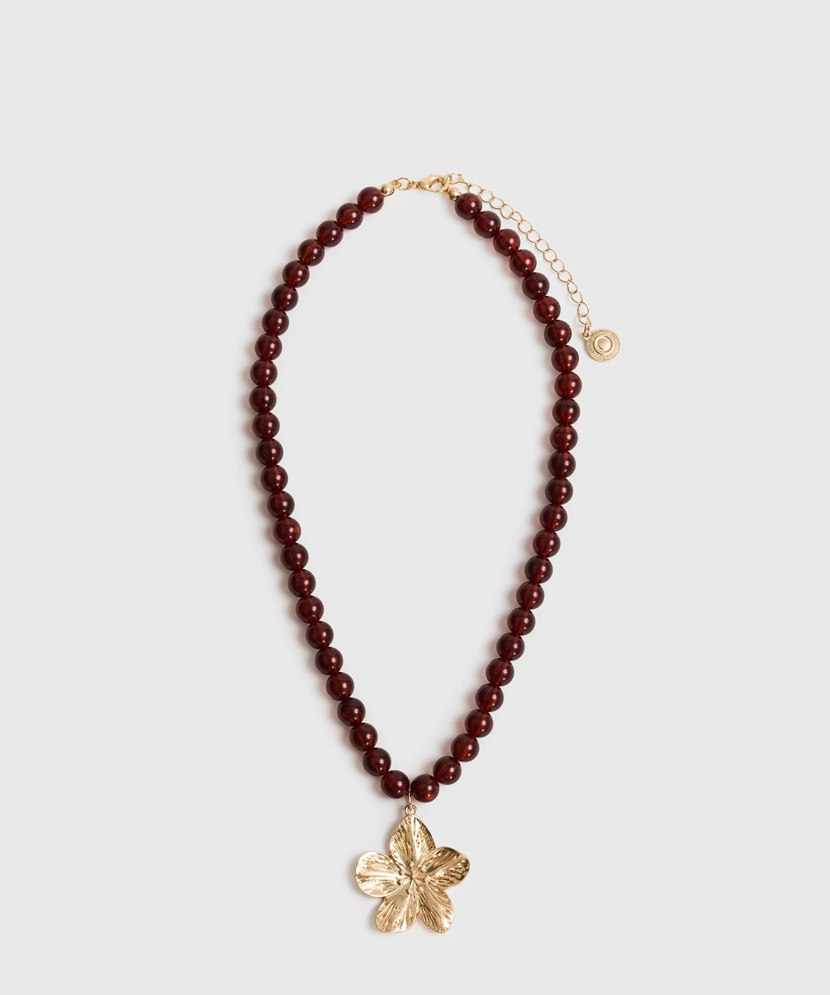 Collar Borlas Marmoladas Charm Flor