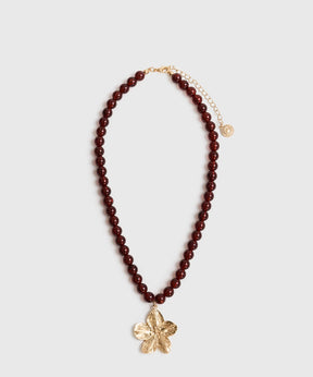 Collar Borlas Marmoladas Charm Flor