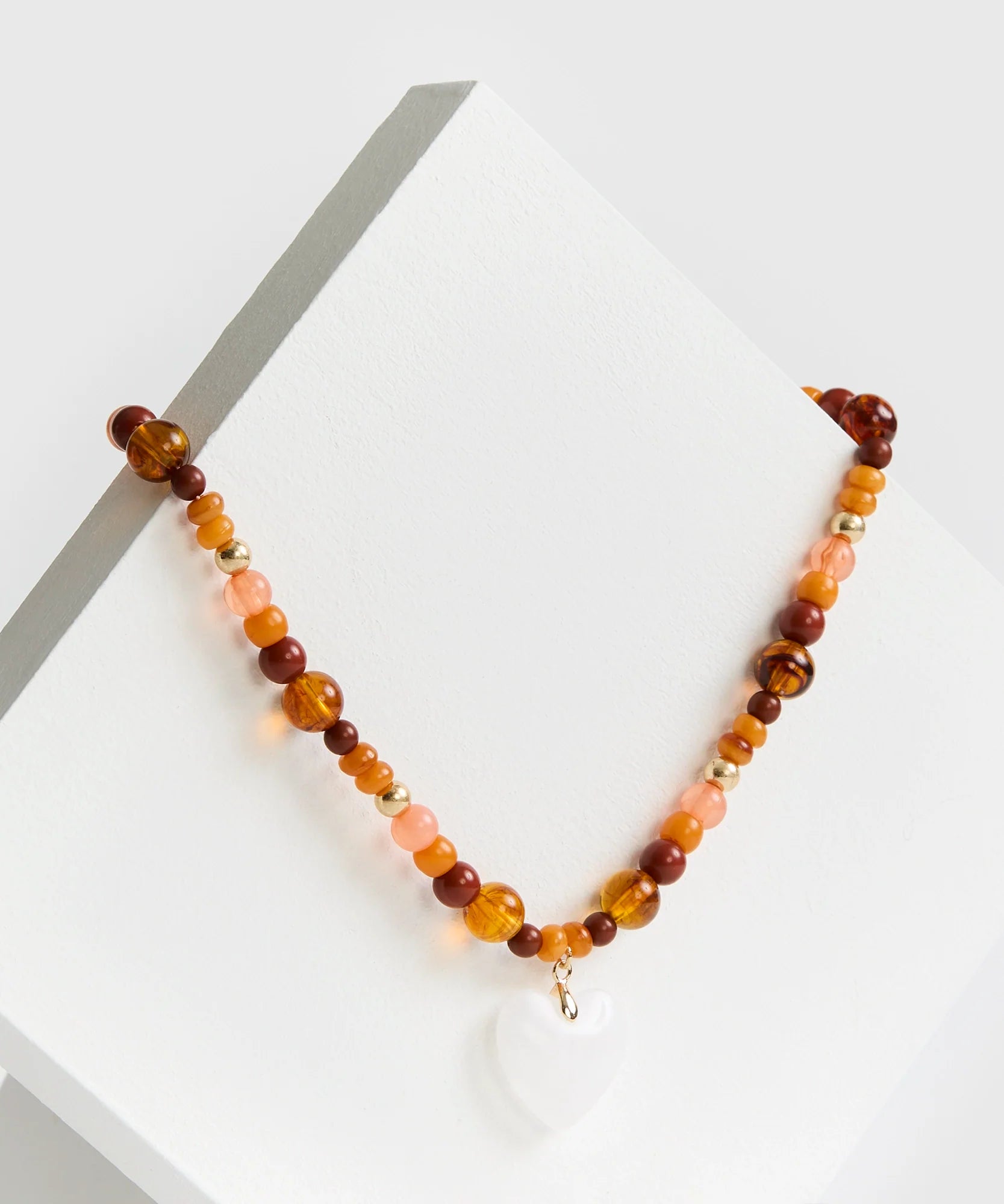 Collar Borlas Y Corazón