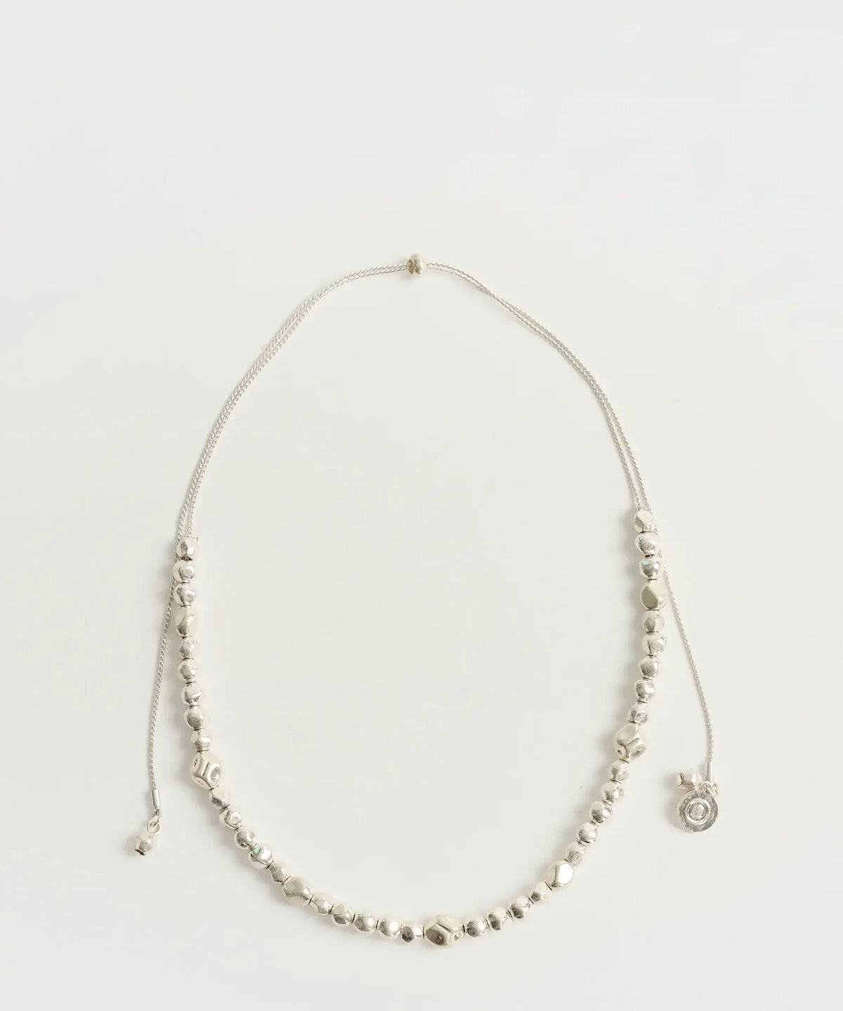 Collar Cordón Bolitas Machacadas Boho