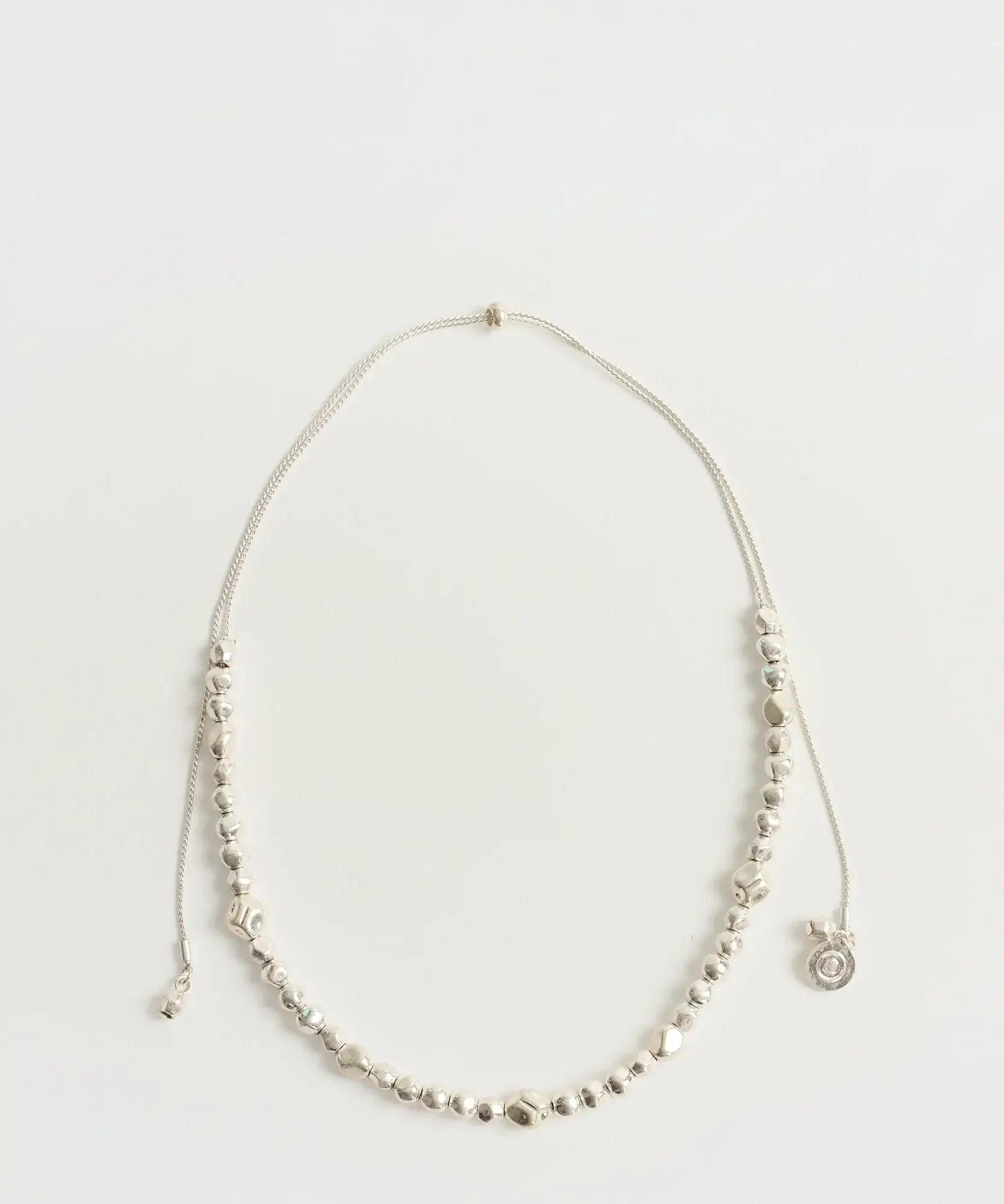 Collar Cordón Bolitas Machacadas Boho