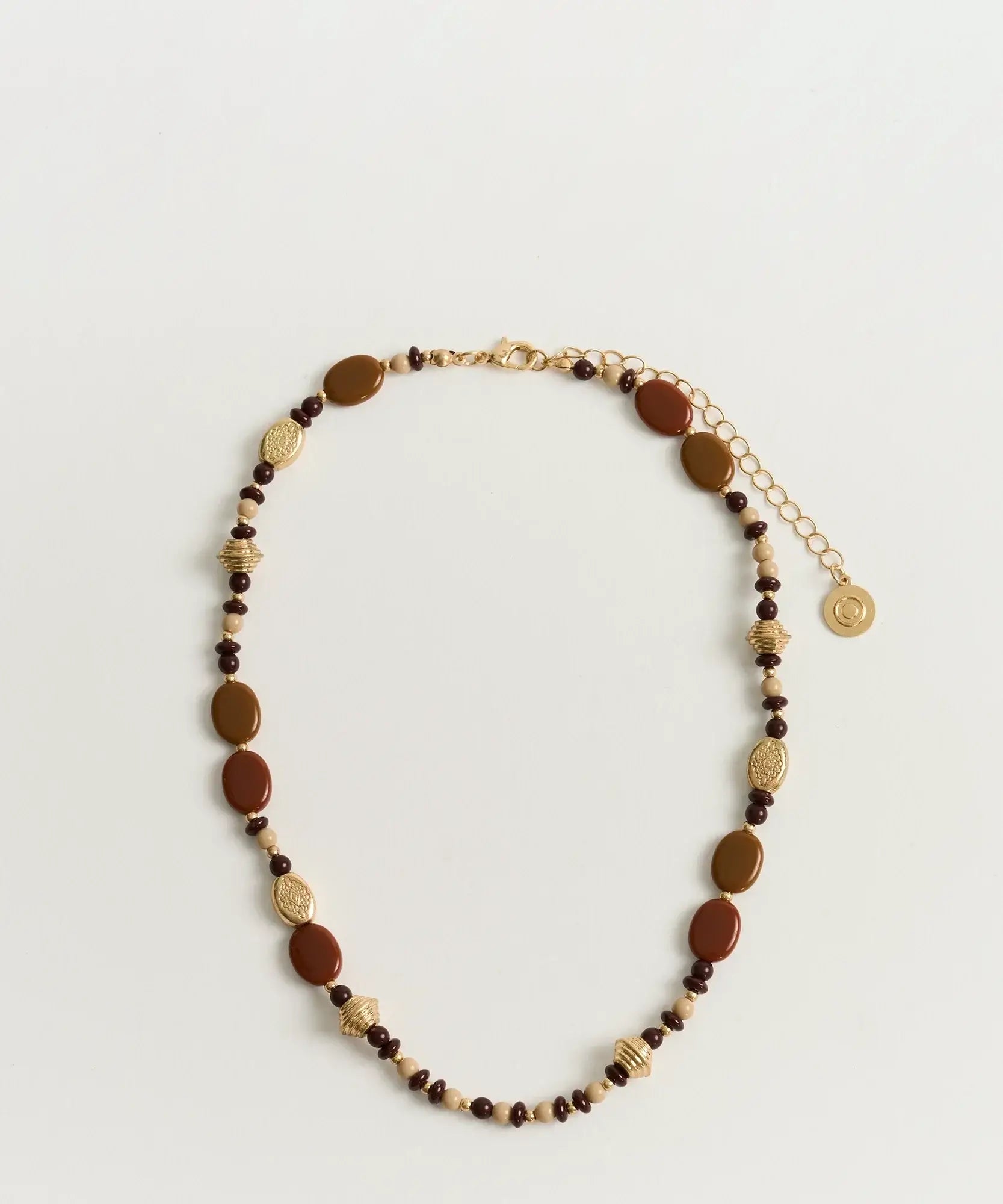 Collar Mostacillas Piedras Resina Boho