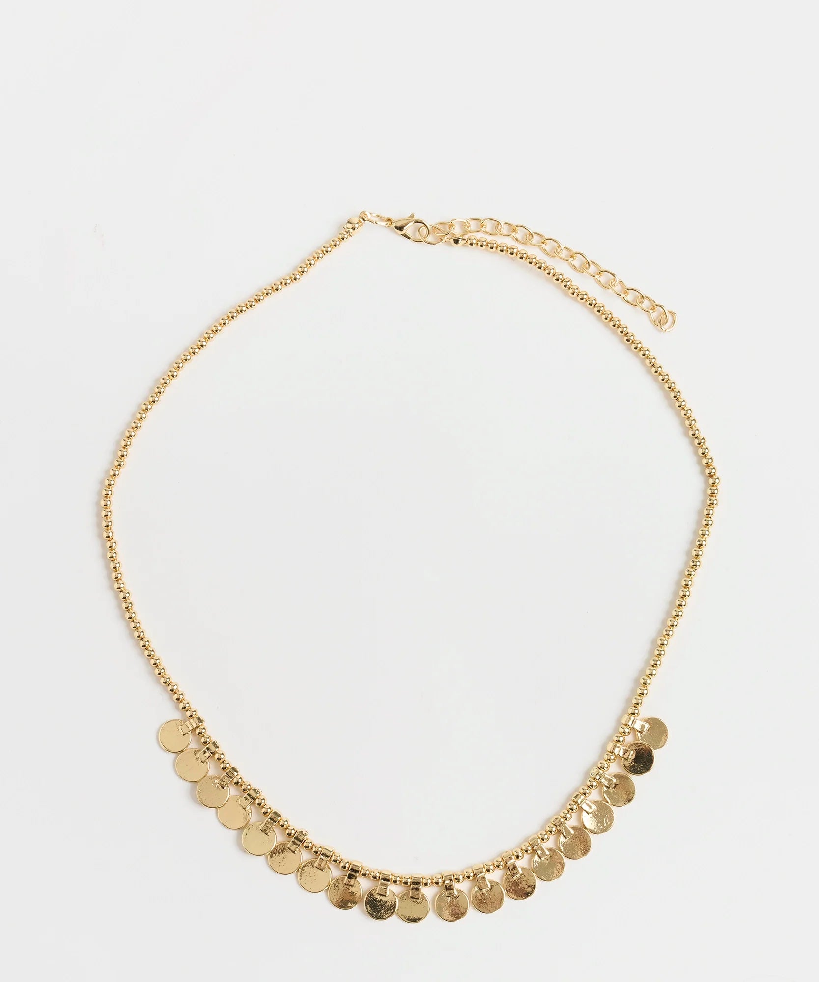 Collar Mostacillas Y Monedas Boho