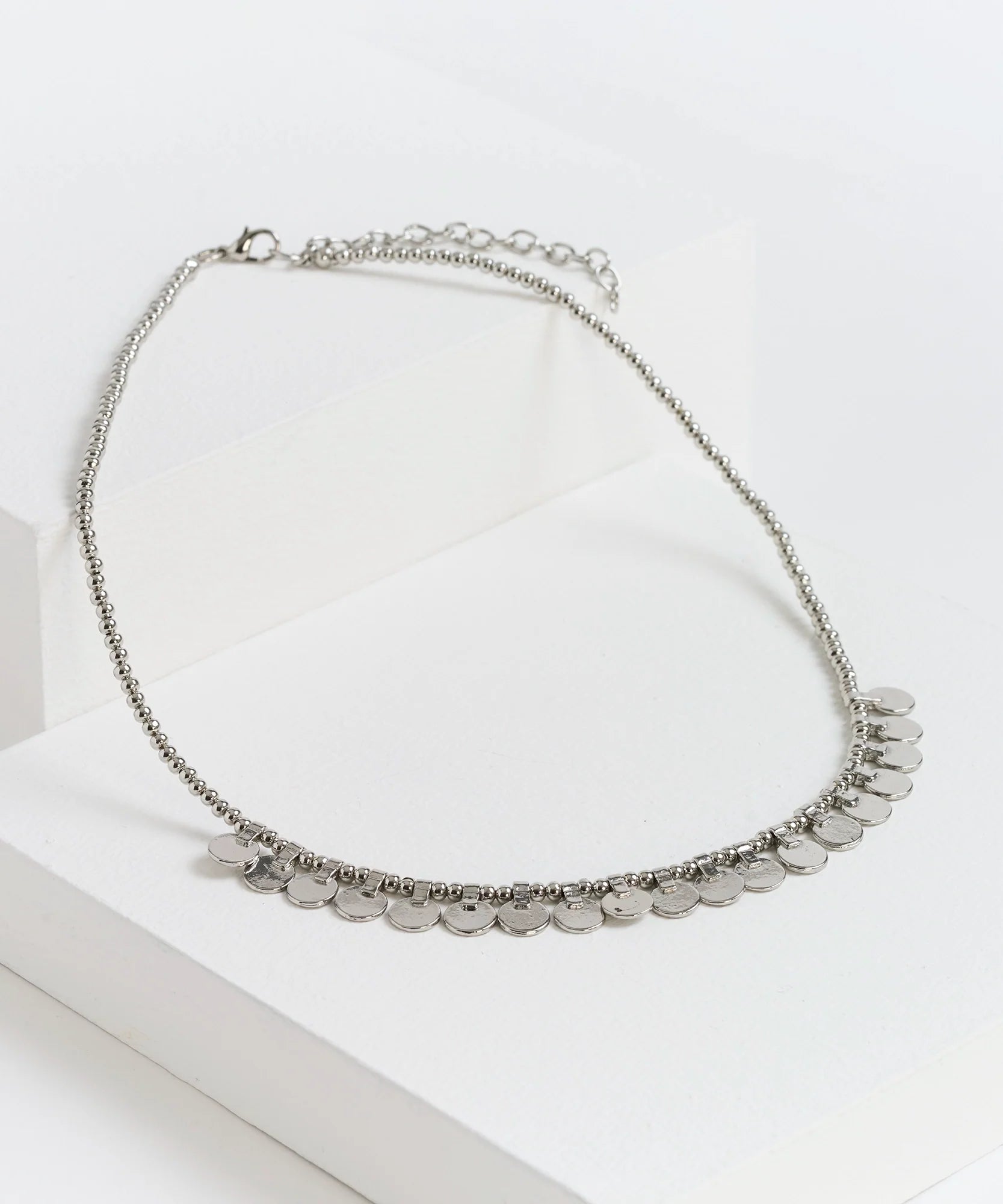 Collar Mostacillas Y Monedas Boho