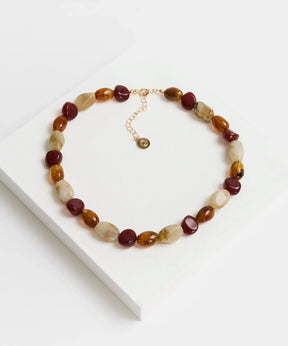 Collar Piedras Transparentes Resina