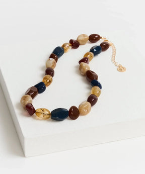 Collar Piedras Transparentes Resina