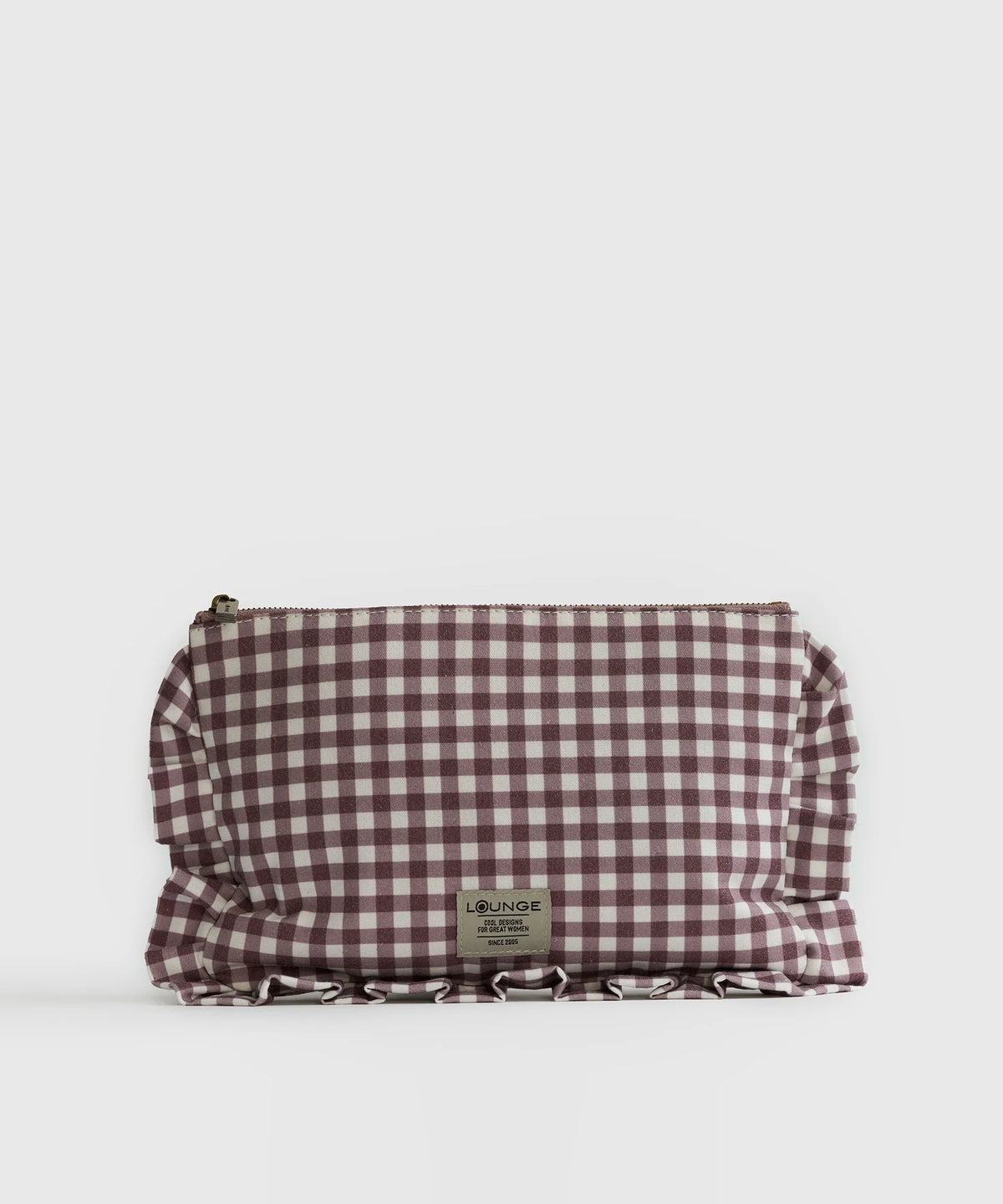 Estuche Canvas Estampado Rectangular Woman - Café