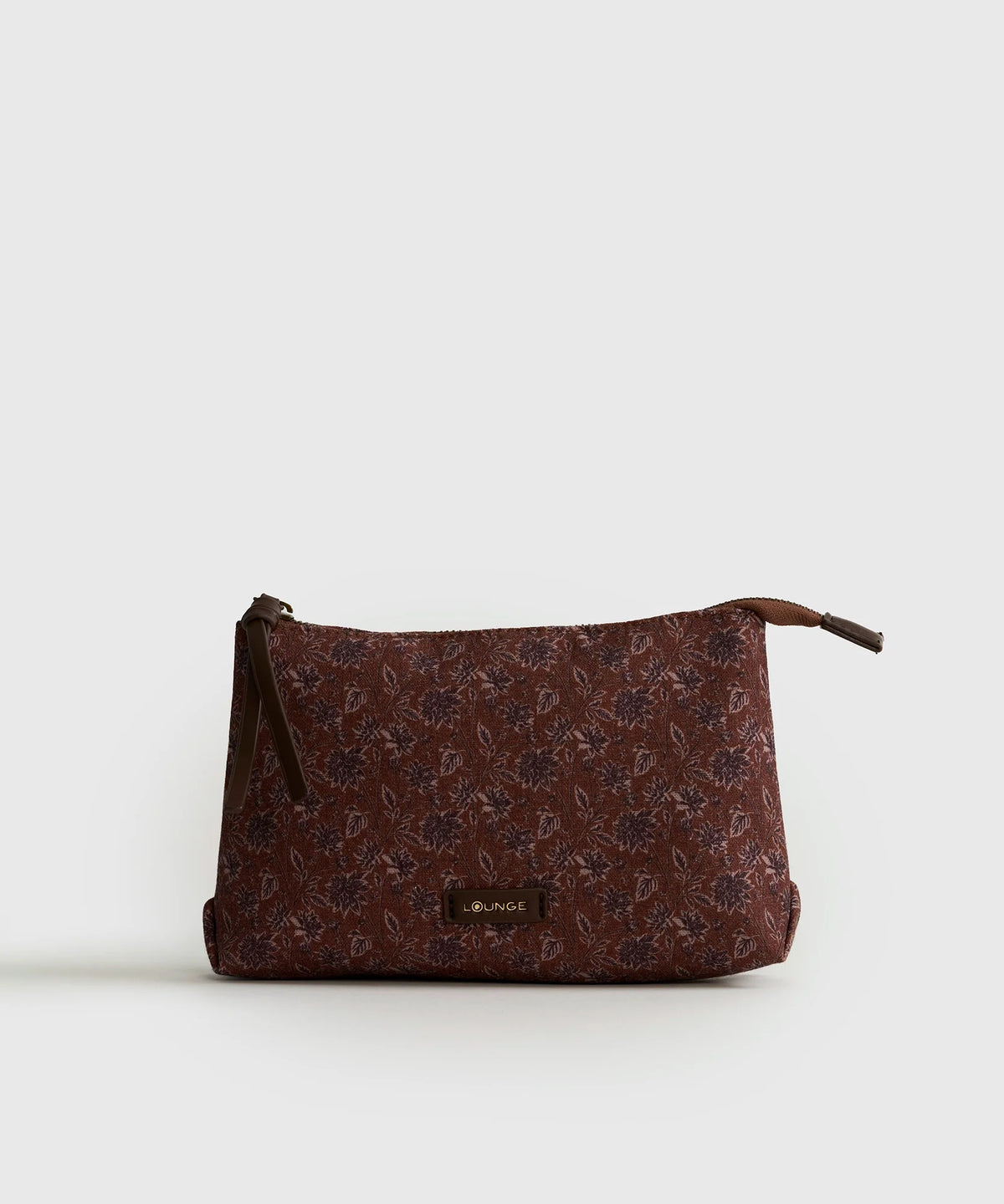 Estuche Canvas Flores Boho - Café