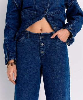 Pantalón Sin Pretina Denim