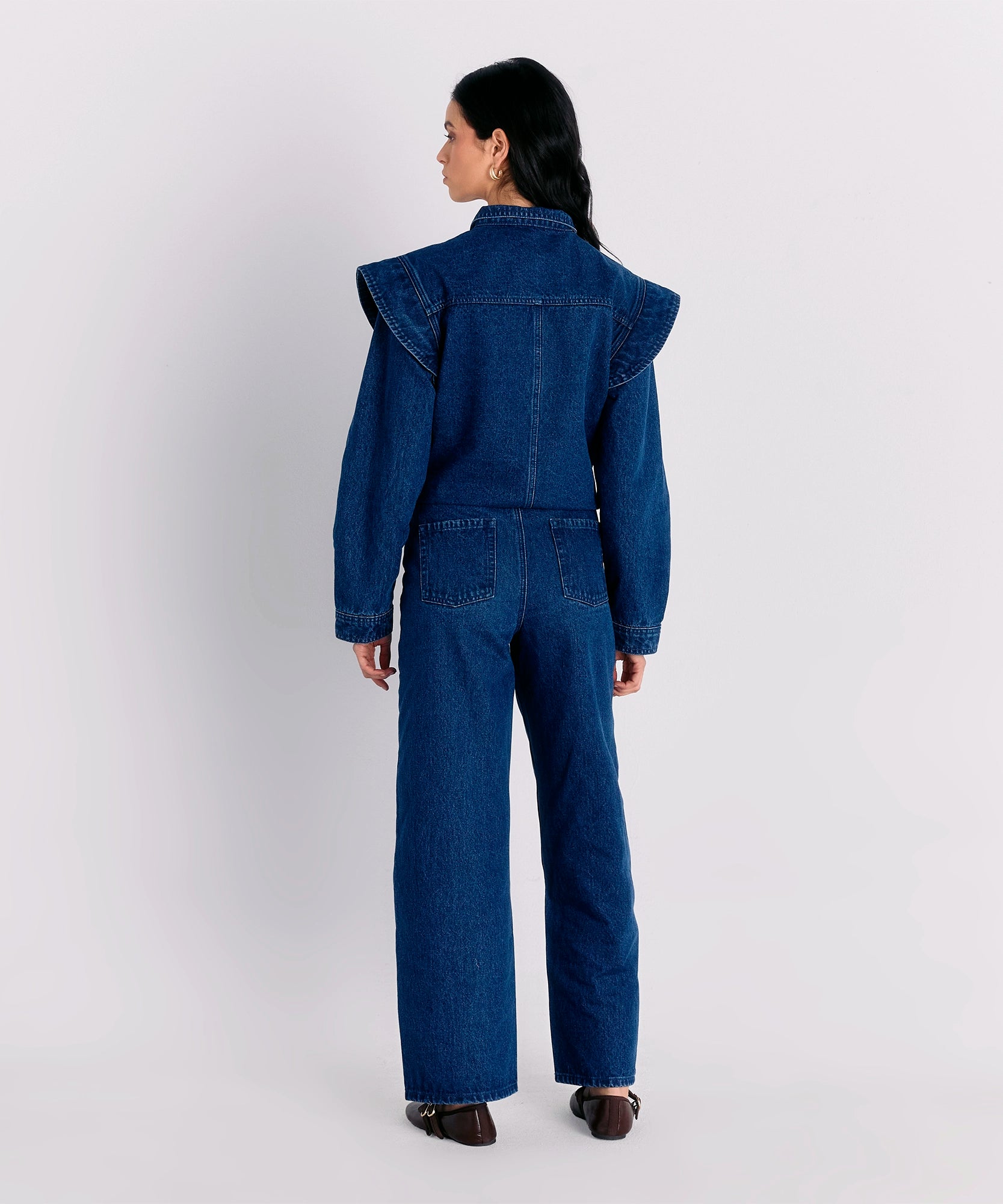 Pantalón Sin Pretina Denim