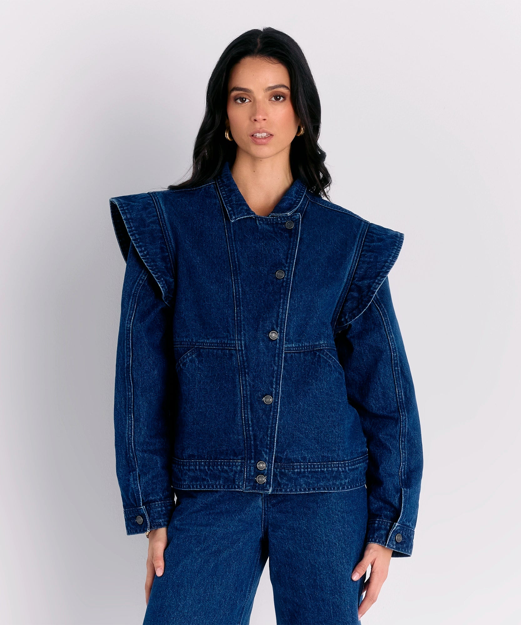 Chaqueta Doble Uso Denim