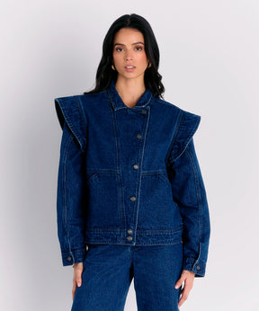 Chaqueta Doble Uso Denim