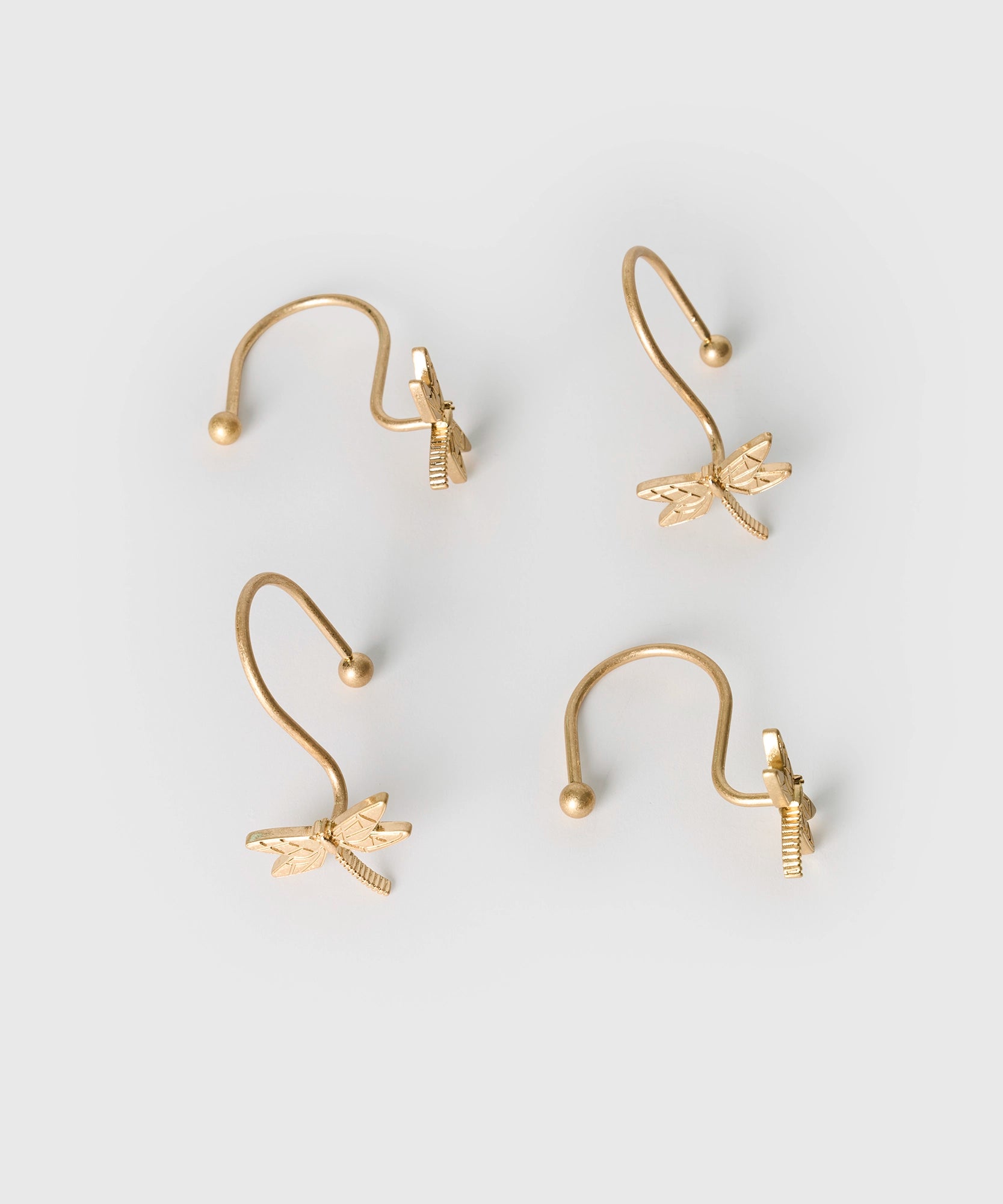 Set De Ganchos Para Cortina De Baño Libélulas