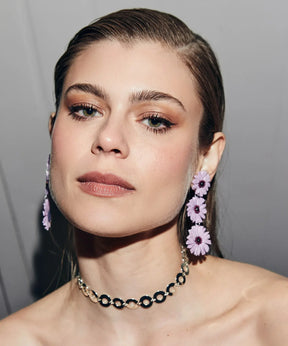Aros Fiesta Flores Rafia