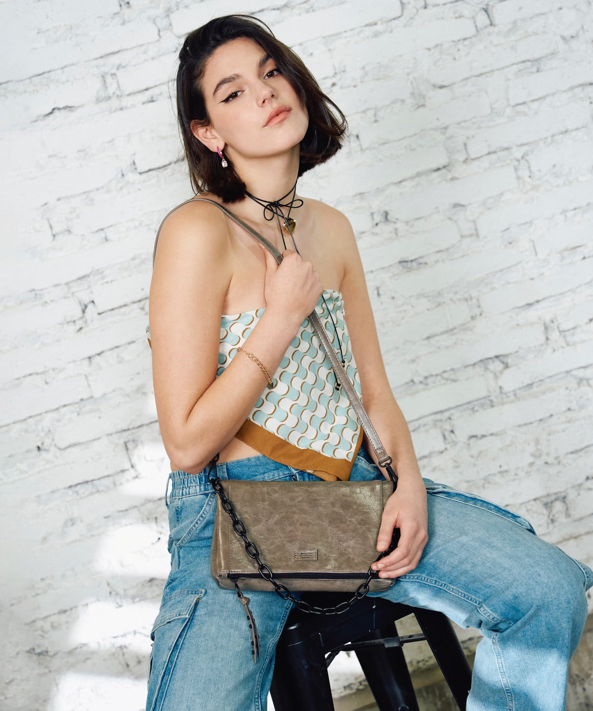 Cartera Cruzada Flap Cadena
