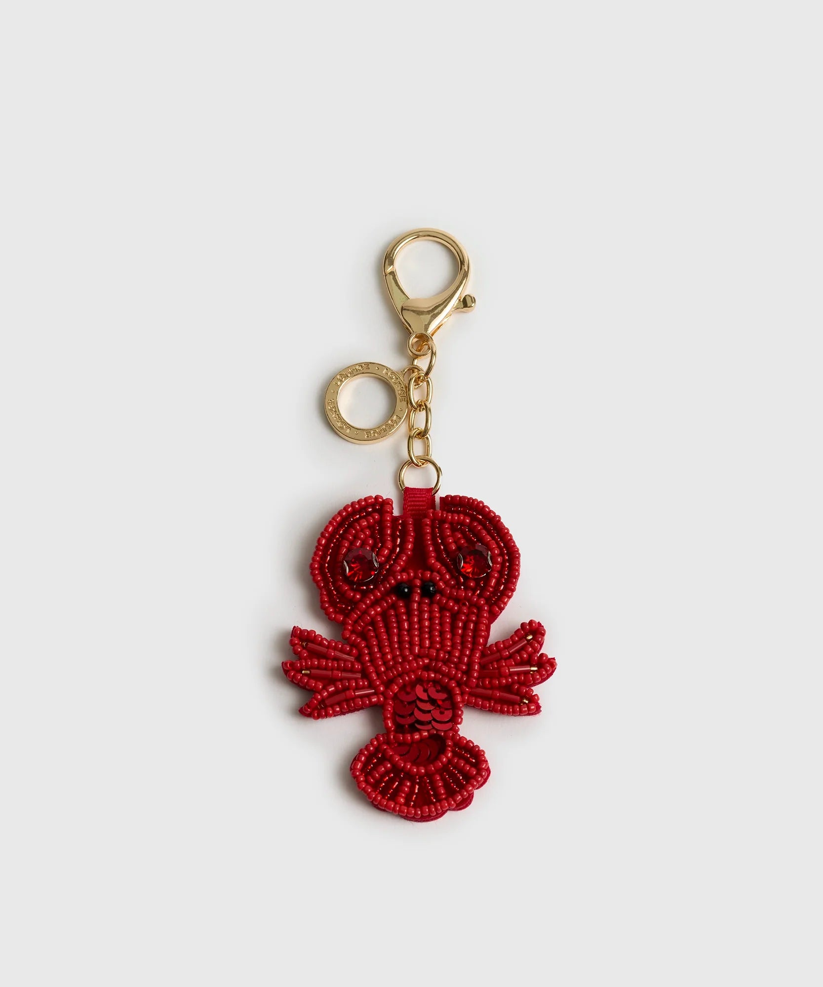 Llavero Charm Langosta Mostacillas Craft