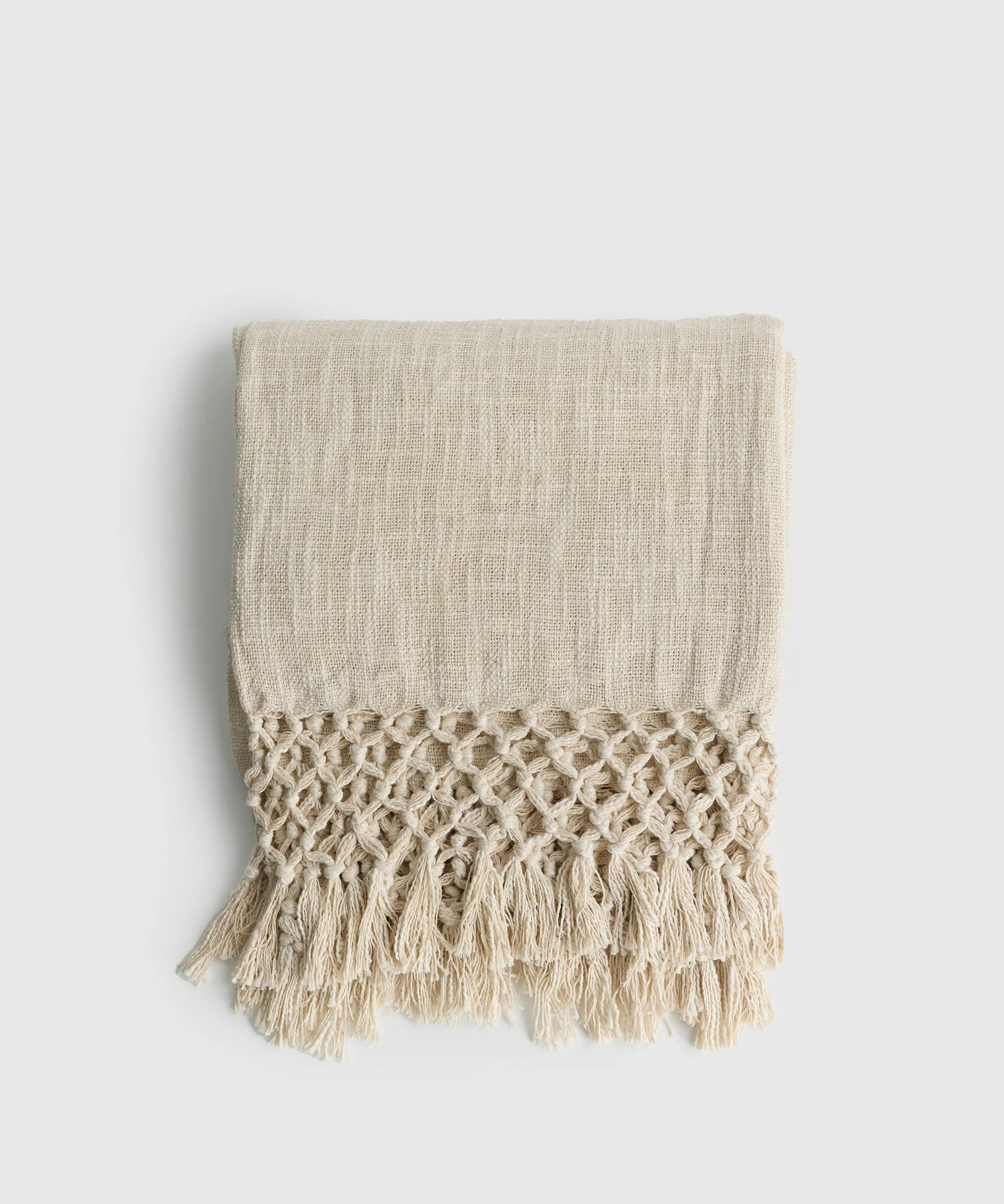 Manta Bordes Tejidos