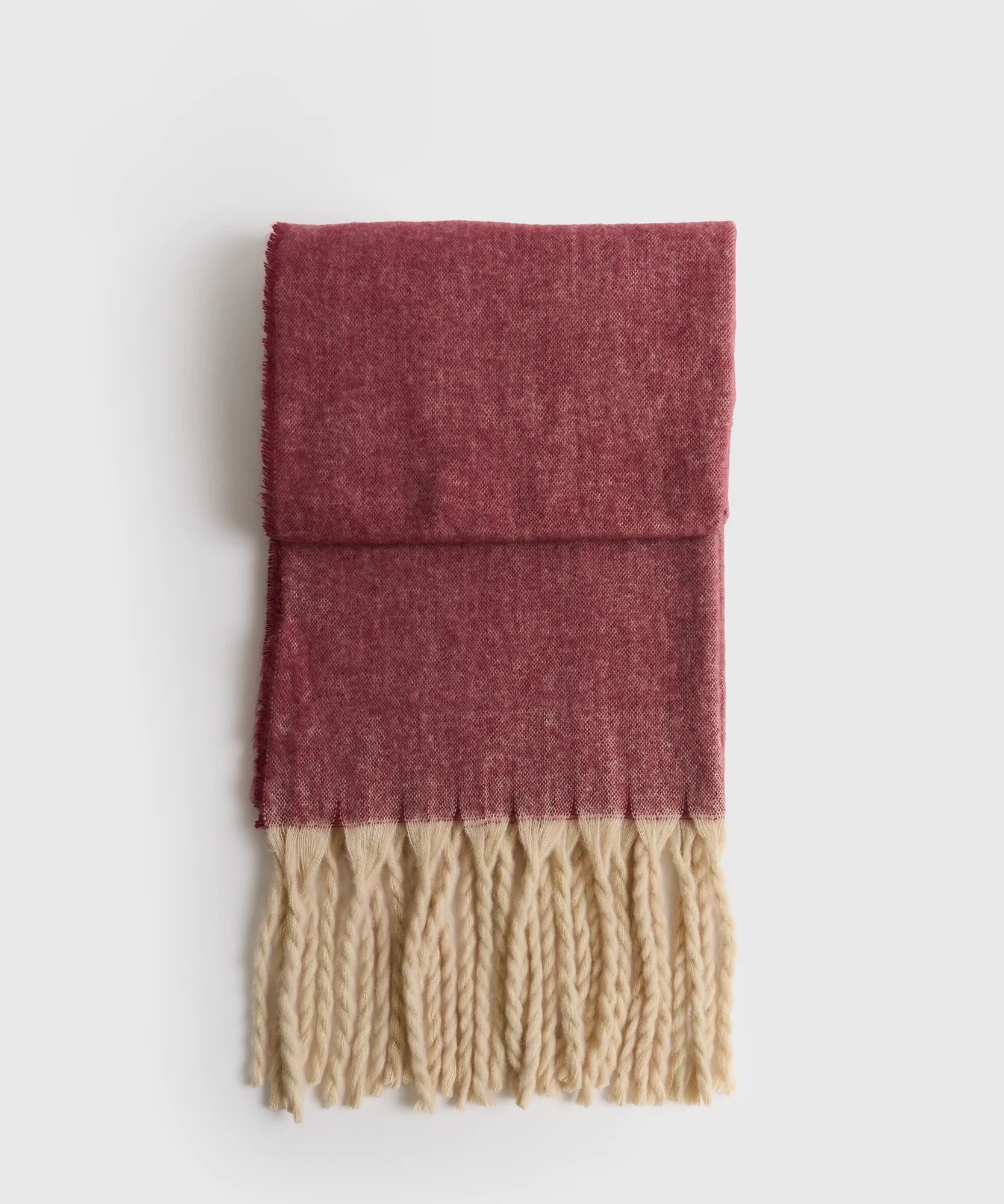 Maxi Bufanda Bicolor Flecos Alto Invierno