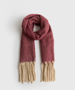 Maxi Bufanda Bicolor Flecos Alto Invierno