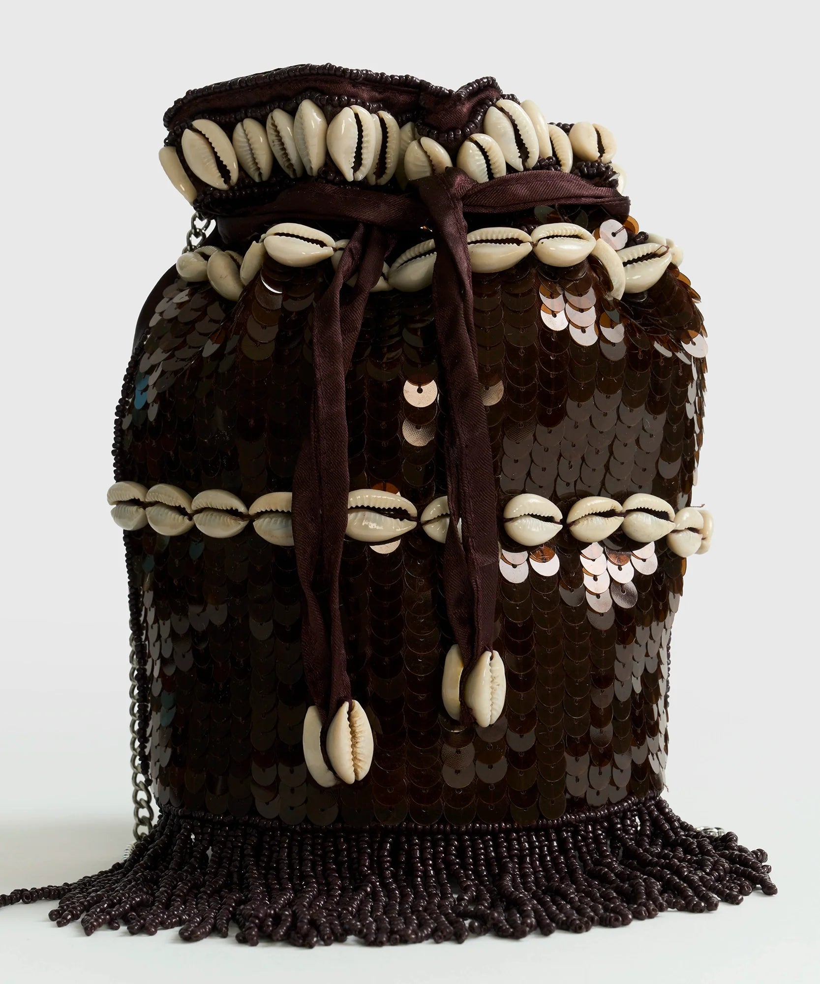 Mini Cartera Lentejuelas Café Fiesta