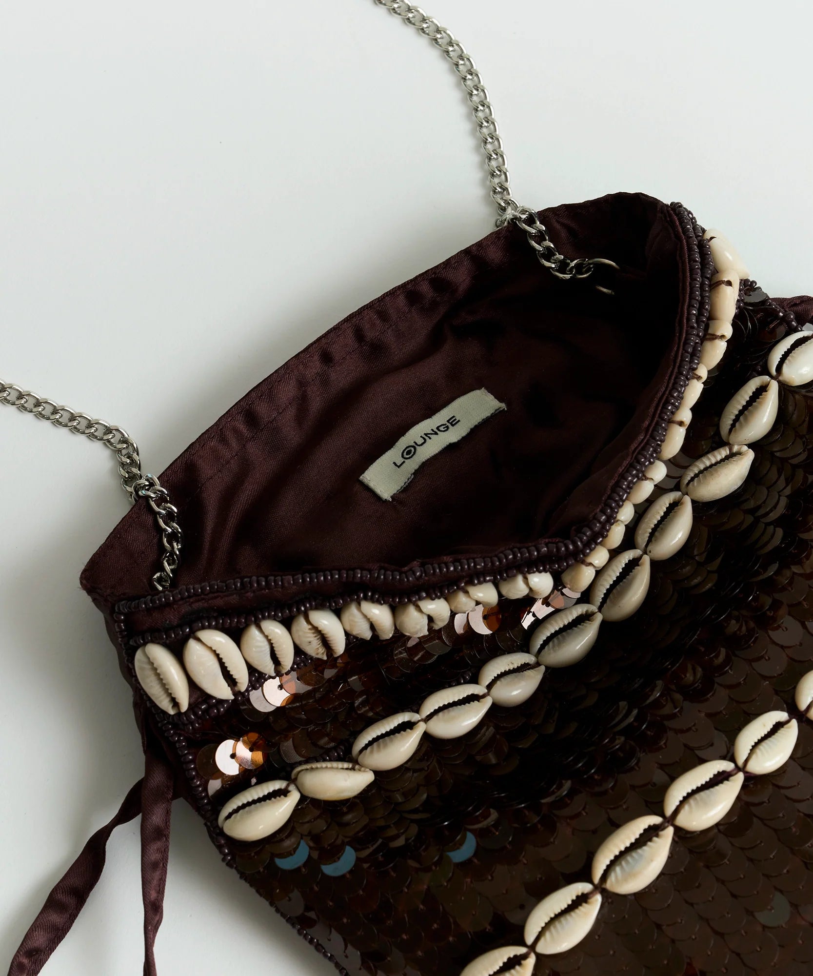 Mini Cartera Lentejuelas Café Fiesta