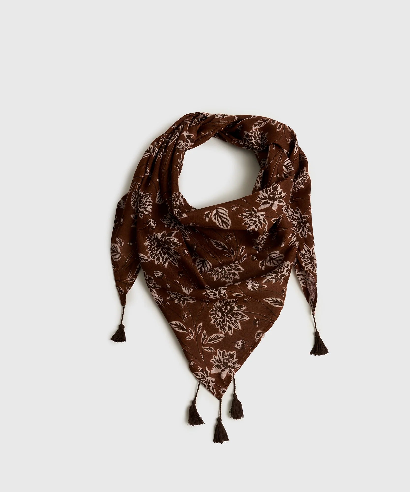 Pañuelo Triángulo Flores Boho