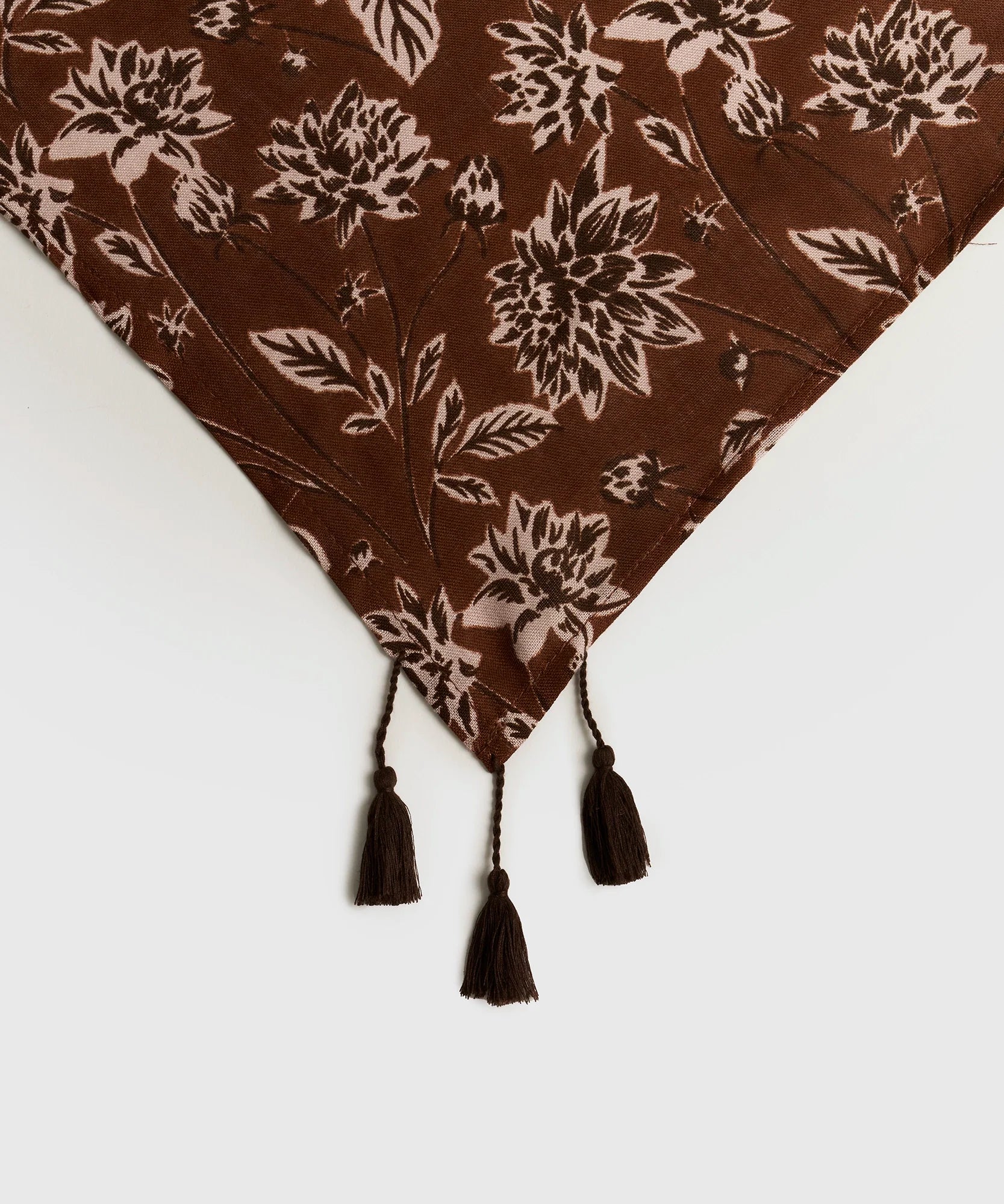 Pañuelo Triángulo Flores Boho