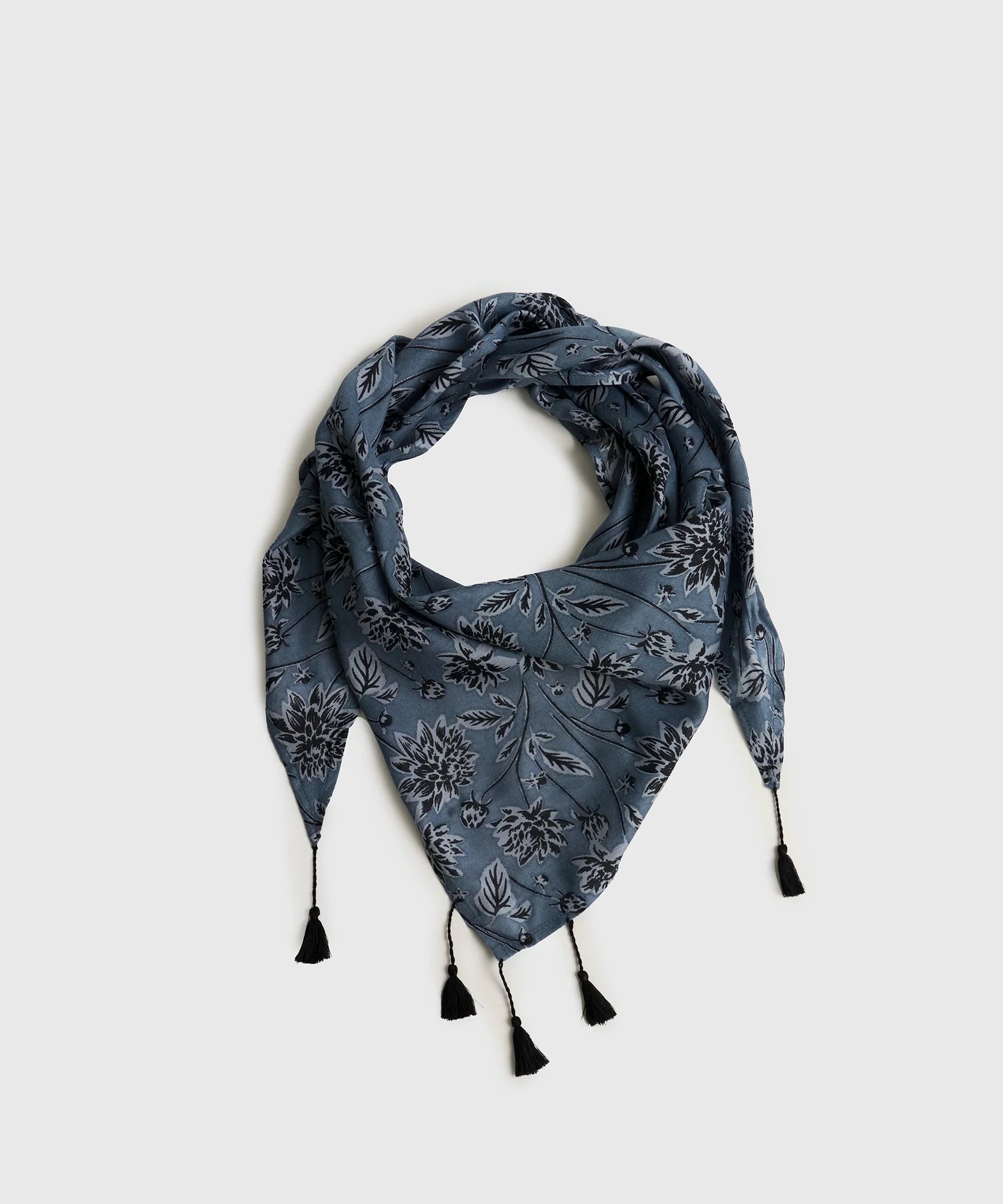 Pañuelo Triángulo Flores Boho