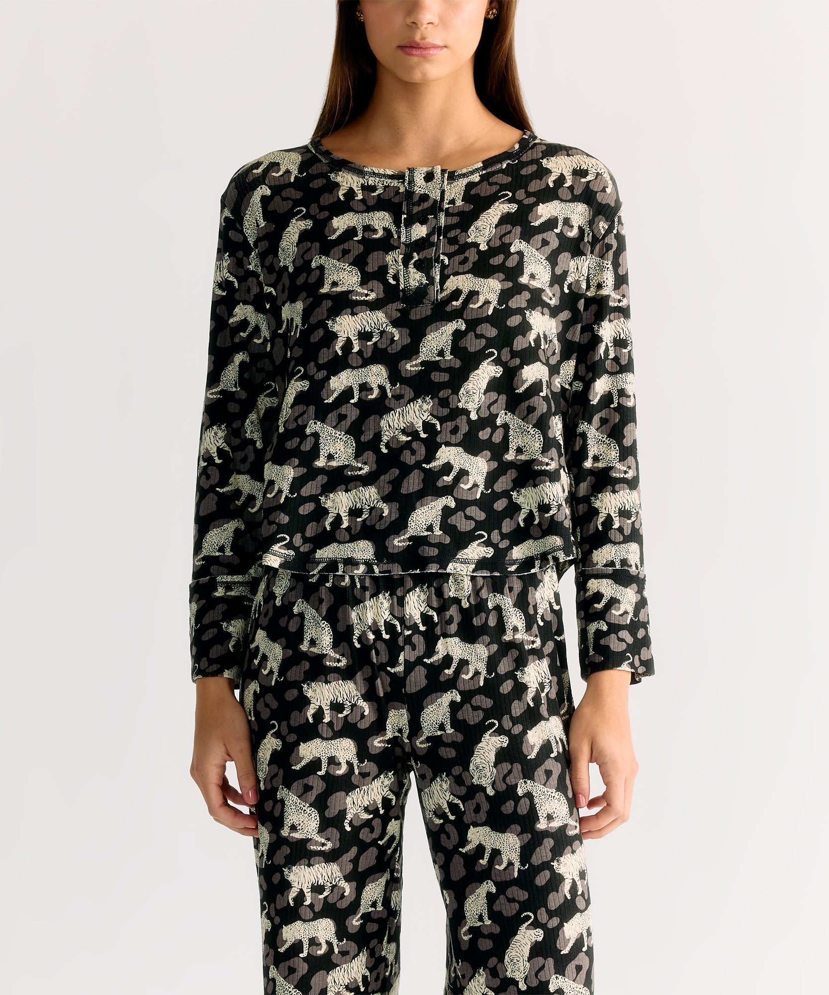 Pijama Animal Print Tigres Dreamy