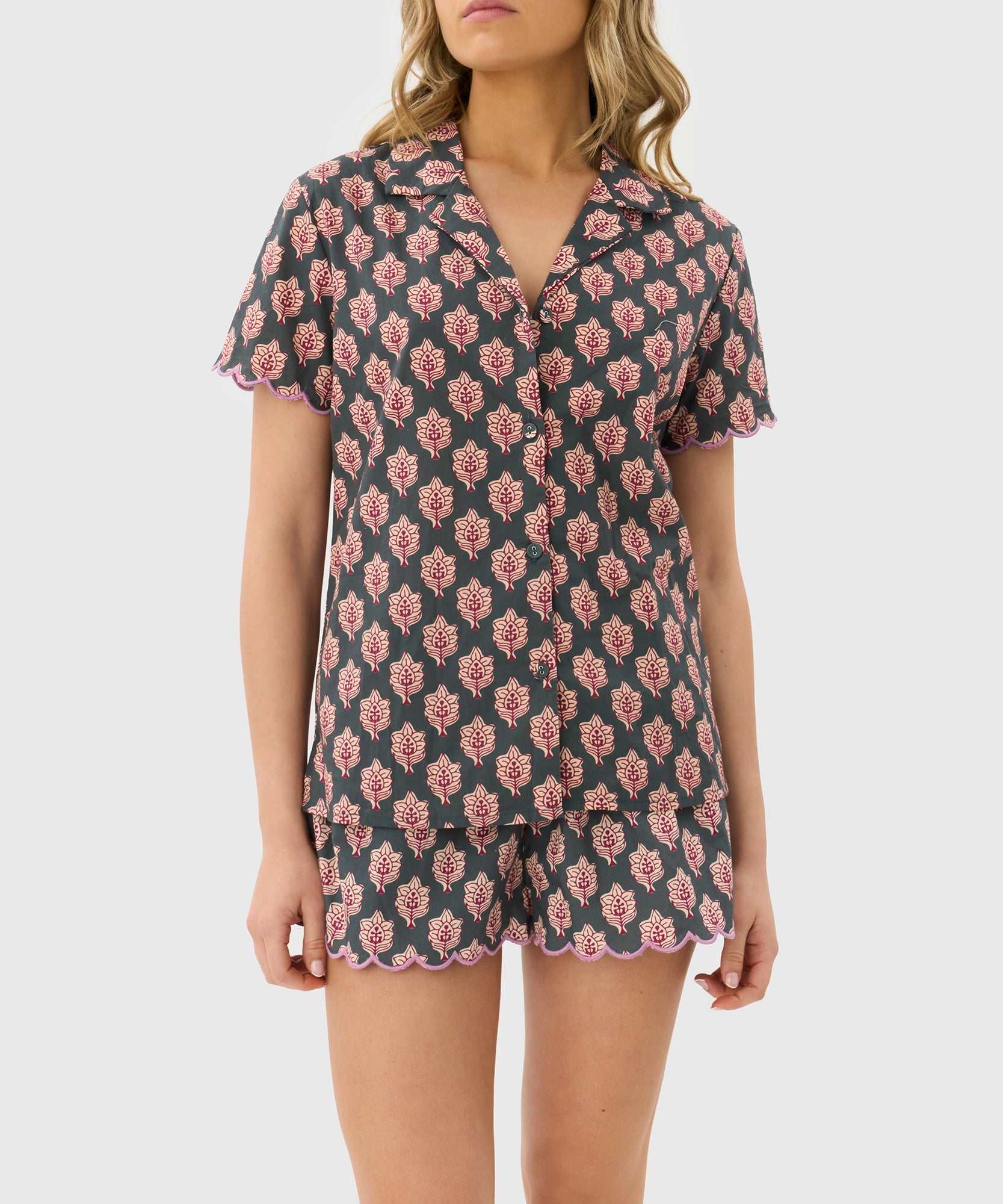 Pijama Camisero Boho Algodón
