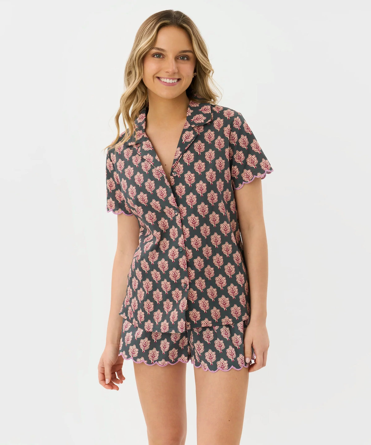 Pijama Camisero Boho Algodón