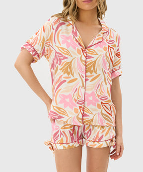 Pijama Camisero Floral