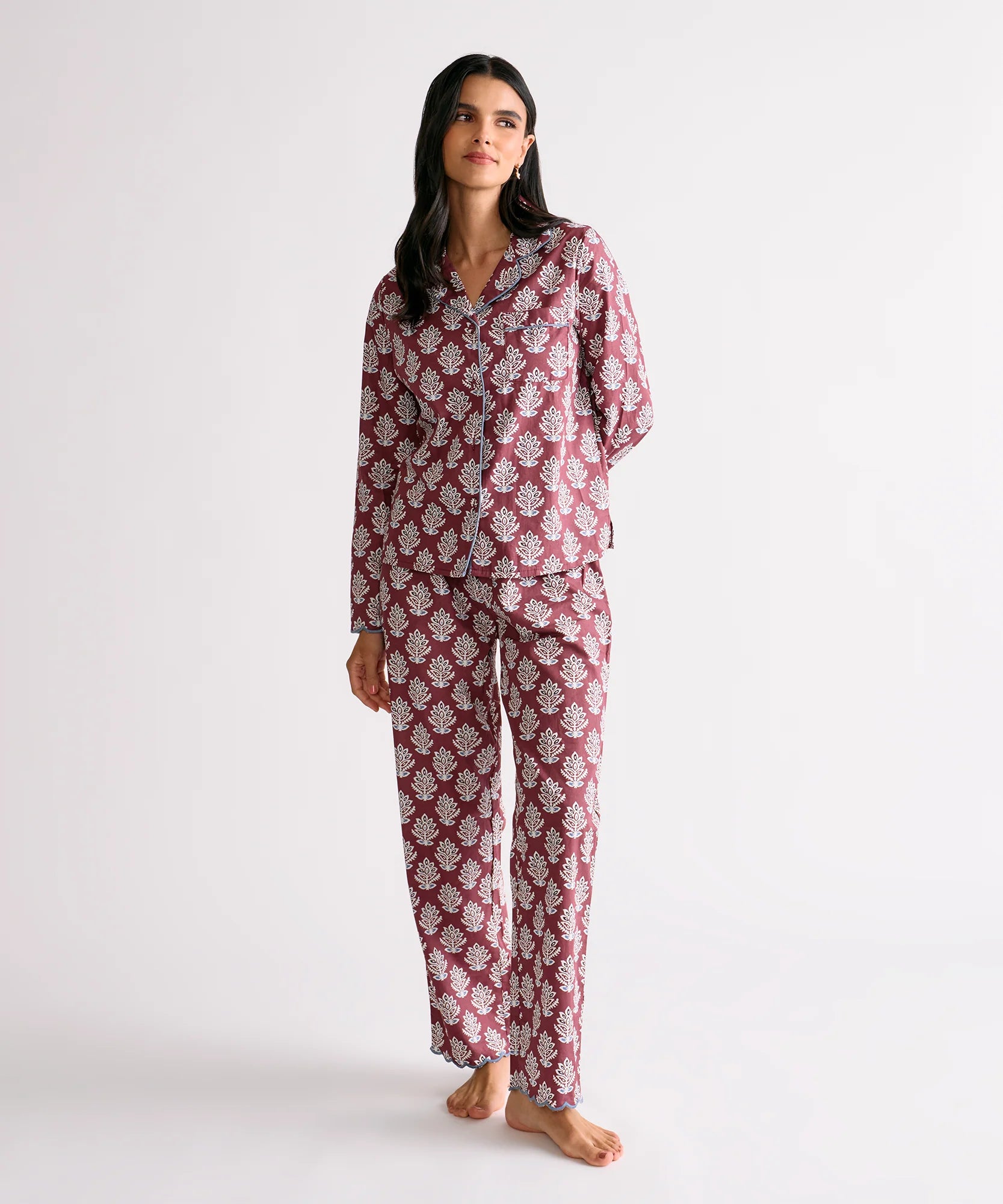 Pijama Camisero Flores Dreamy