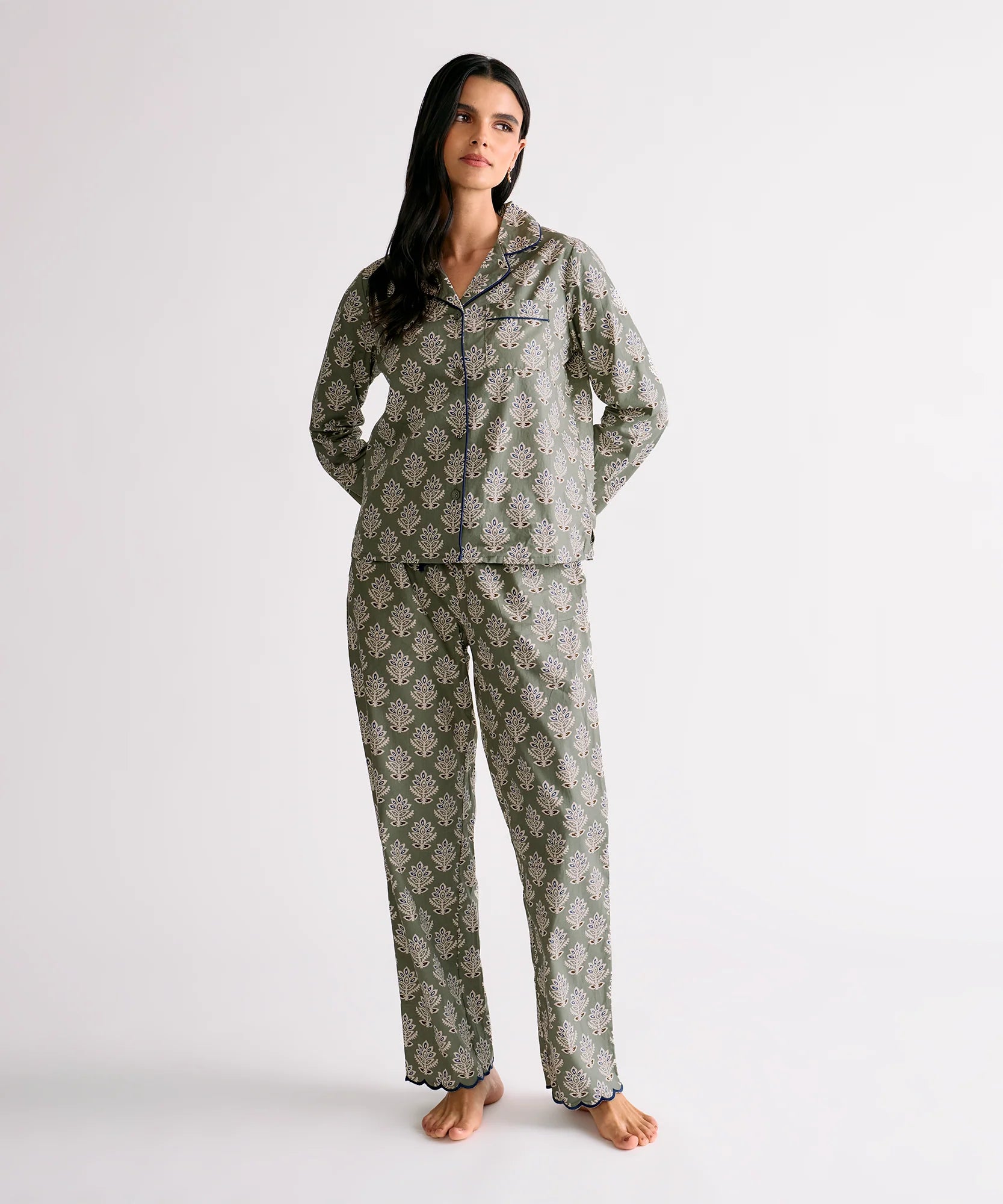 Pijama Camisero Flores Dreamy