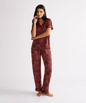 Pijama Camisero Palmeras Dreamy