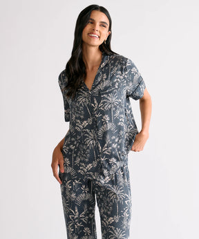 Pijama Camisero Palmeras Dreamy