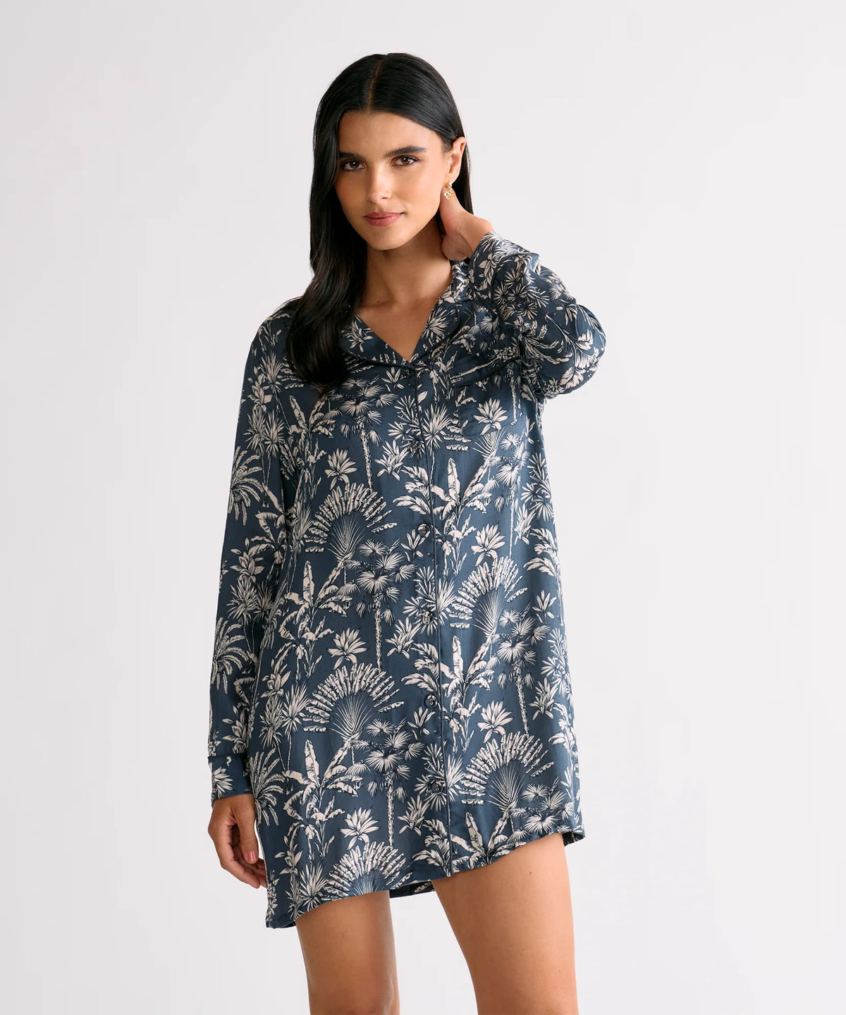 Pijama Camisero Palmeras Dreamy