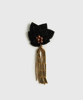 Prendedor Flor Strass Mostacillas Fiesta
