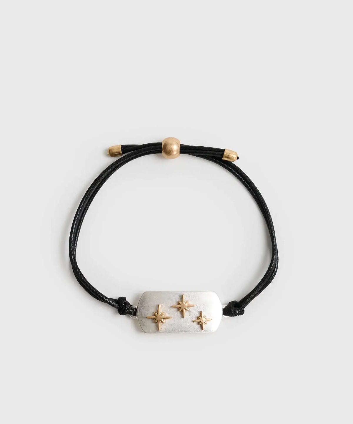 Pulsera Cuero Ajustable Street - Negro