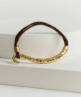 Pulsera Cuero Mostacillas Woman