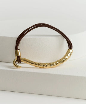 Pulsera Cuero Mostacillas Woman