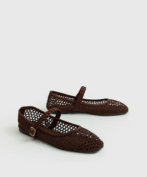 Sandalias Ballerina Tejida