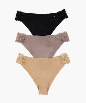 Set 3 Calzones Detalle Encaje Dreamy