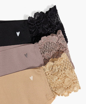 Set 3 Calzones Detalle Encaje Dreamy