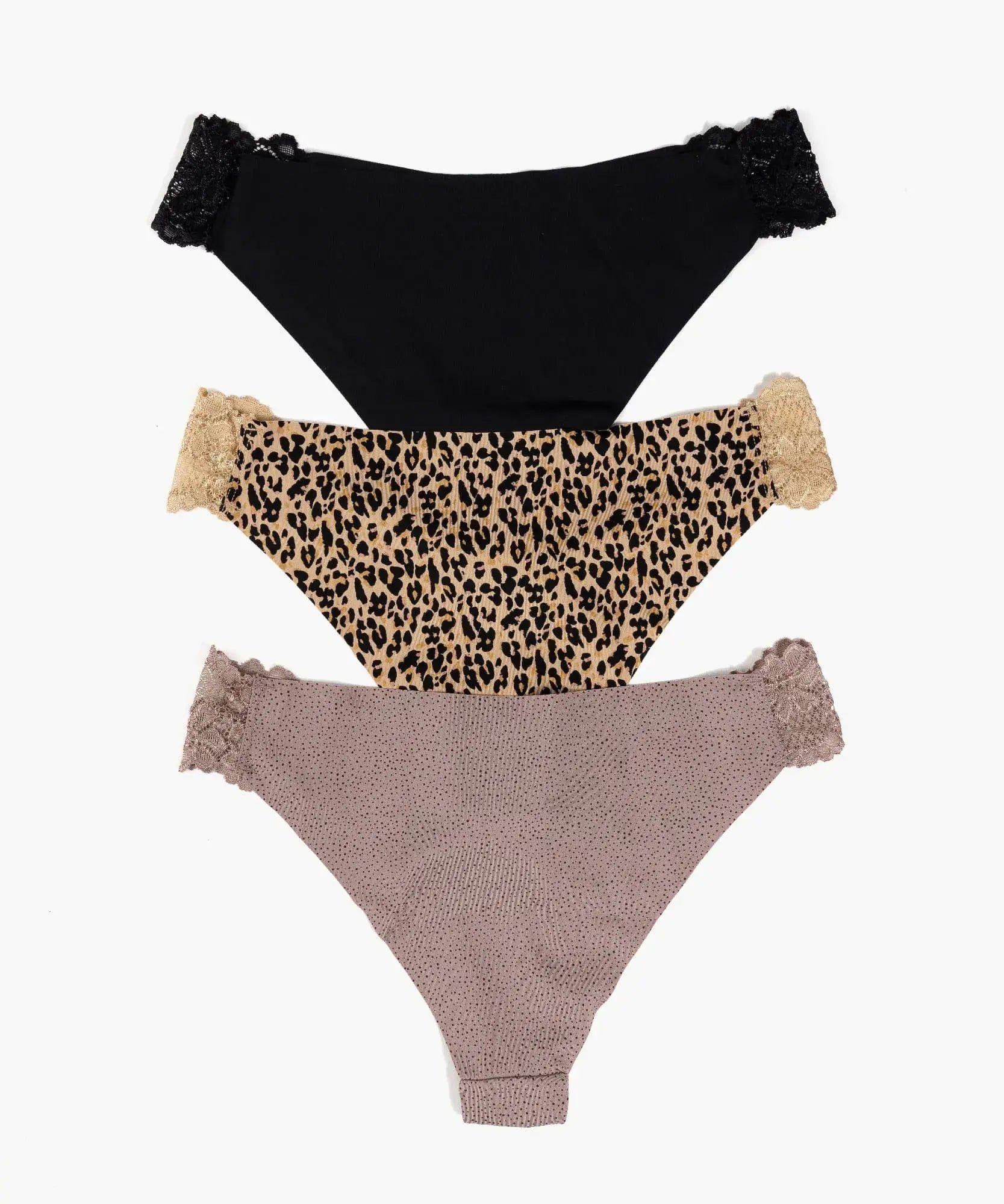 Set 3 Calzones Detalle Encaje