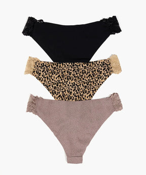 Set 3 Calzones Detalle Encaje