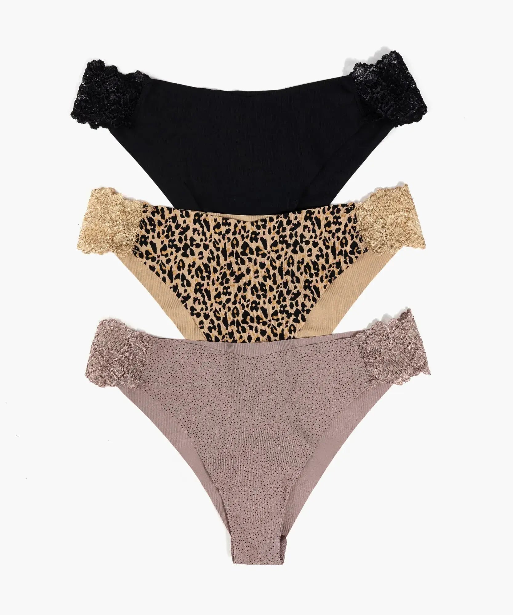 Set 3 Calzones Detalle Encaje